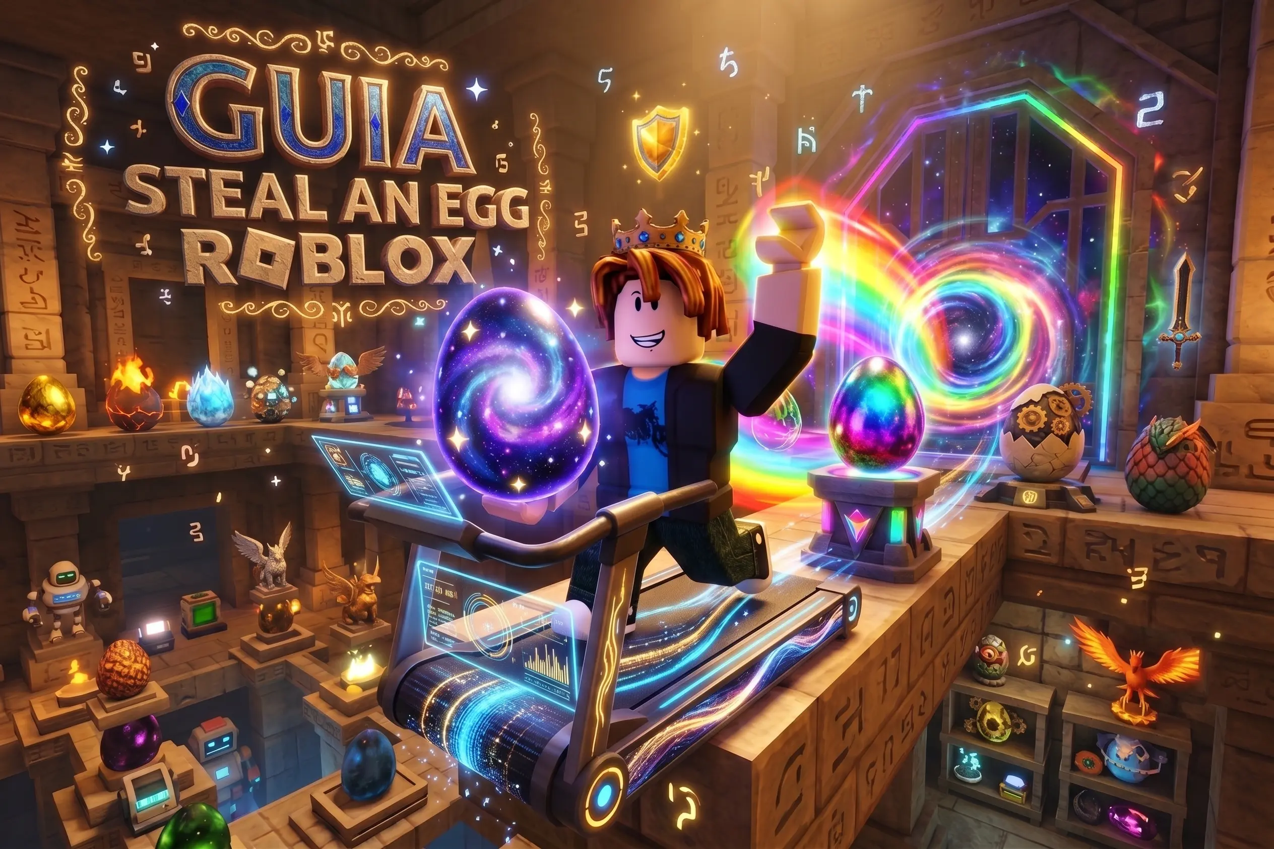 Guía de Steal an Egg en Roblox cómo conseguir huevos míticos y mejorar tu velocidad - Guía en CodigosFree
